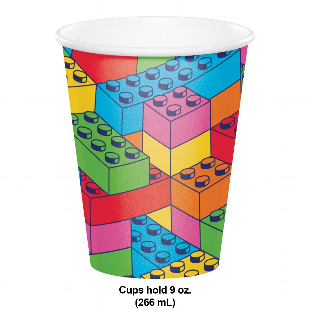 Block Bash Hot/Cold Cup 9oz. (8 per Pkg) by Creative Converting