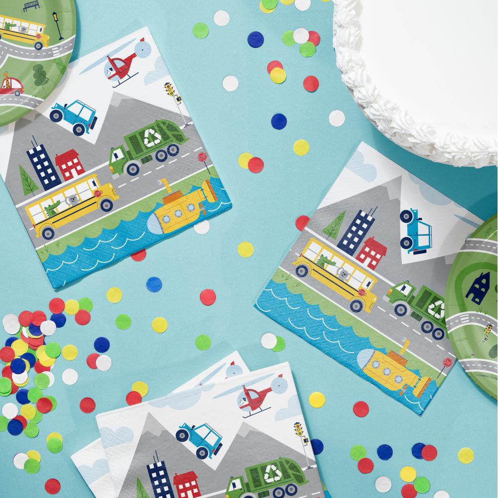Transportation Time Lunch Napkin (16 per Pkg) by Creative Converting
