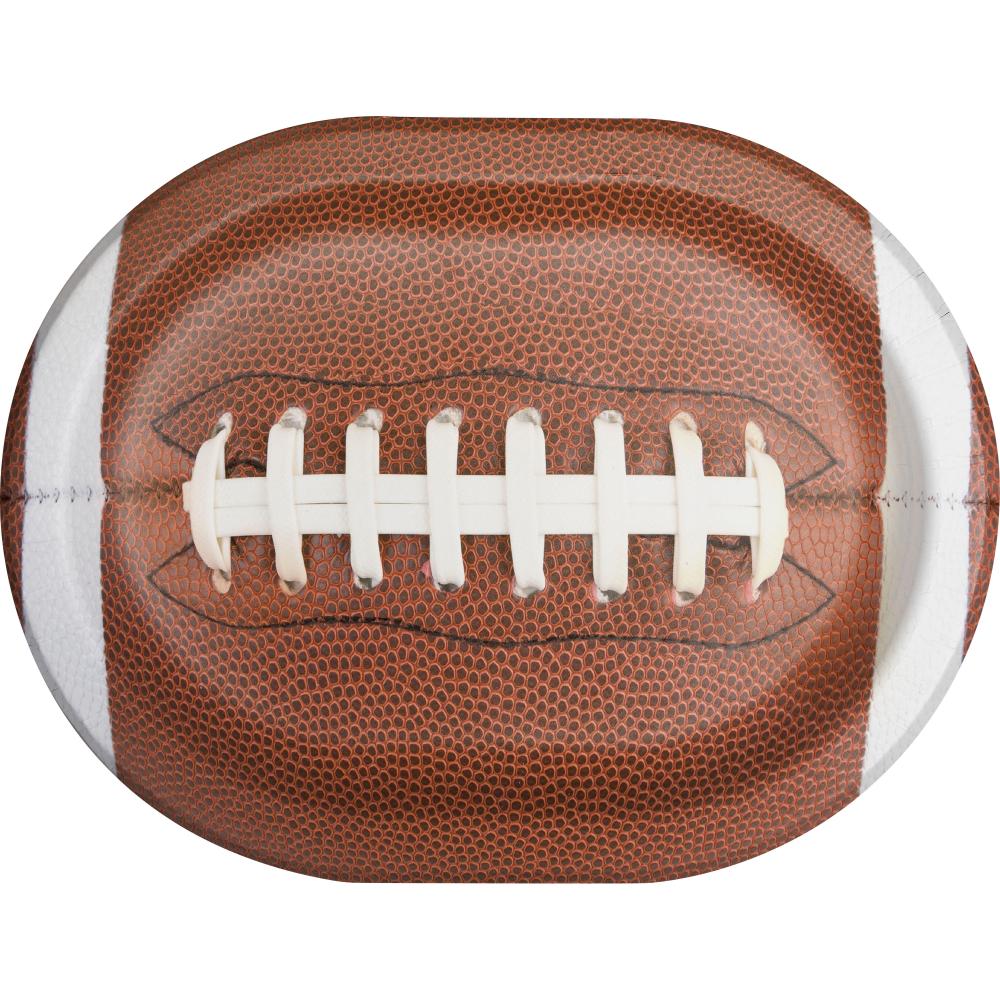 Touchdown Time Oval Platter (8 per Pkg)