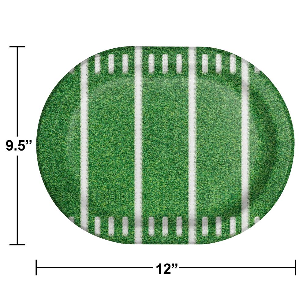 Game Time Oval Platter (8 per Pkg)