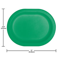 Emerald Green Oval Platter (8 per Pkg) by Creative Converting