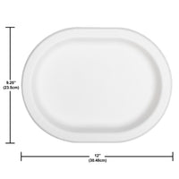 White Paper Oval Platter (Case of 96) by Creative Converting