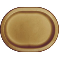 96 pc Bulk Glittering Gold Paper Oval Platter
