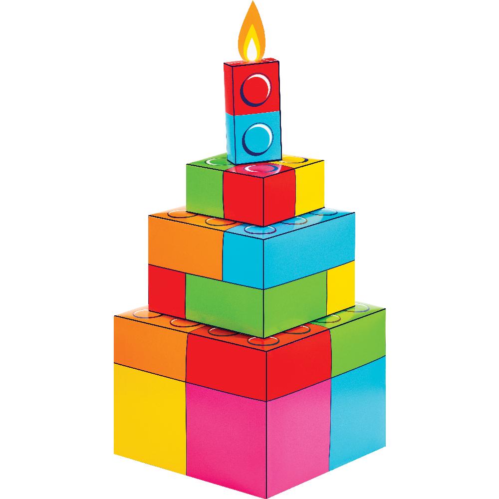 Block Bash 3D Centerpiece (1 per Pkg)