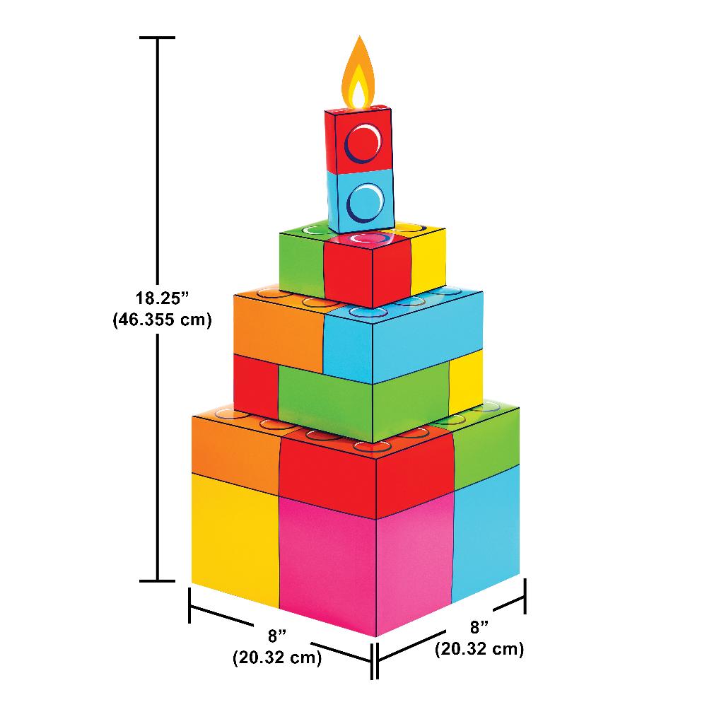 Block Bash 3D Centerpiece (1 per Pkg)