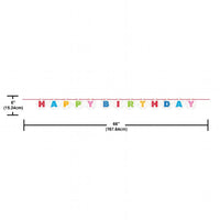 Confetti Balloons Ribbon Banner Shaped (1/Pkg)