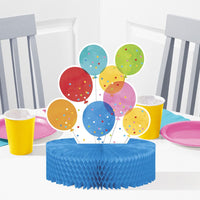 Confetti Balloons Honeycomb Centerpiece (1/Pkg)