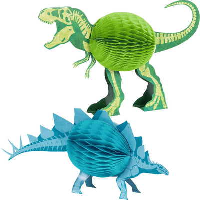 12 pc Bulk Dino Dig Centerpiece Honeycomb Shaped