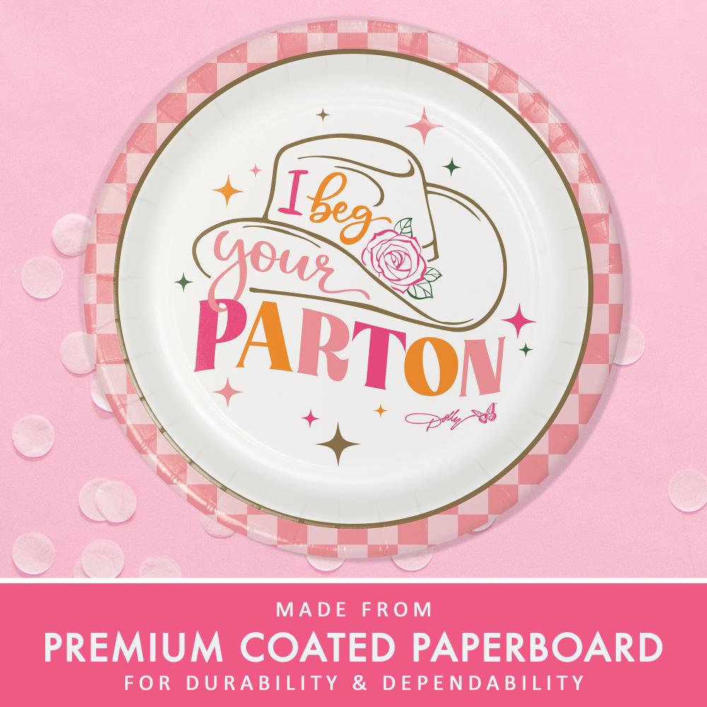 Dolly Parton I Beg Your Parton Dessert Plates (Case of 96) by Creative Converting