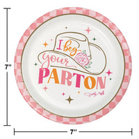 Dolly Parton I Beg Your Parton Dessert Plates (Case of 96) by Creative Converting