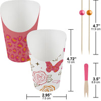 Dolly Parton Paper Charcuterie Cups, Party Picks, and Mini Forks 480 ct by Creative Converting