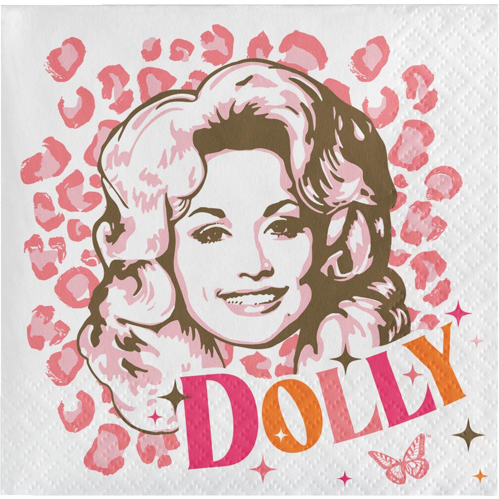 192 pc Bulk Dolly Parton I Beg Your Parton Check Paper Beverage Napkins
