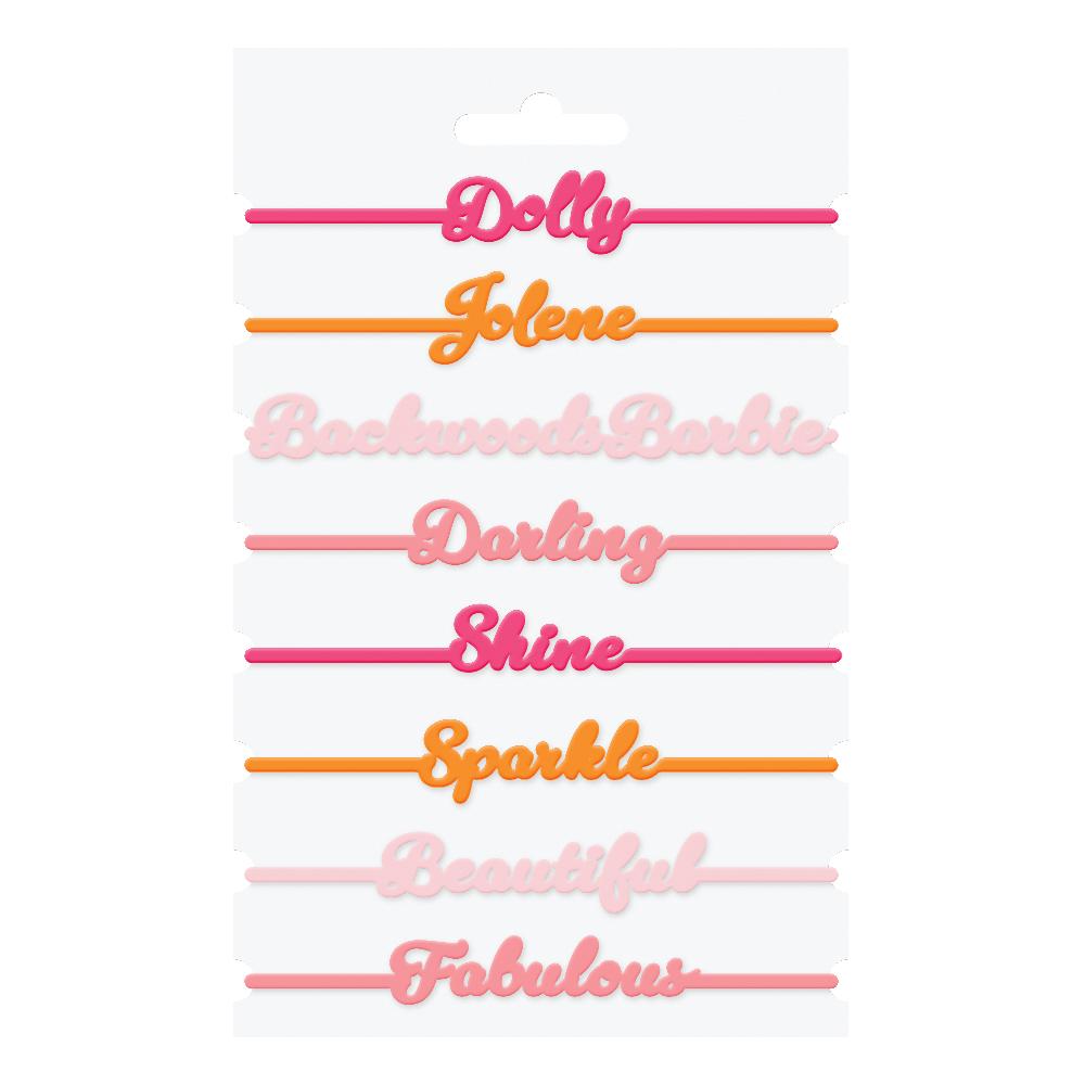 96 pc Bulk Dolly Parton Silicone Drink Labels and Markers