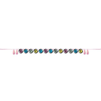 12 pc Bulk Birthday Beats Happy Birthday Ribbon Banner