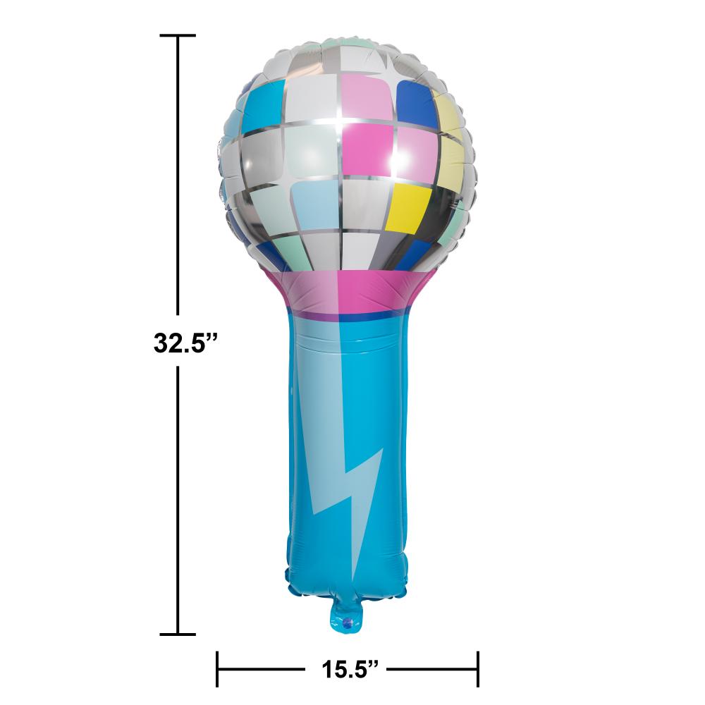 Birthday Beats Metallic Balloon Shaped (1 per Pkg) by Creative Converting