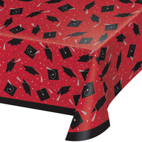  designed for graduation celebrations, package of Classic Red Graduation Table Cover.
