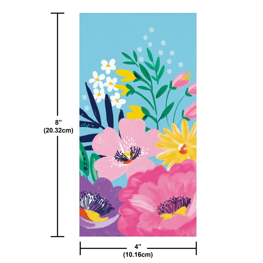 Fresh Florals 3-Ply Paper Guest Towel (16/Pkg)