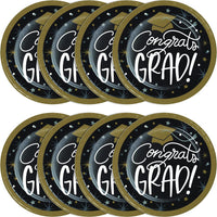 Glowing Grad 6.75 inch Paper Luncheon Plate (8/Pkg)