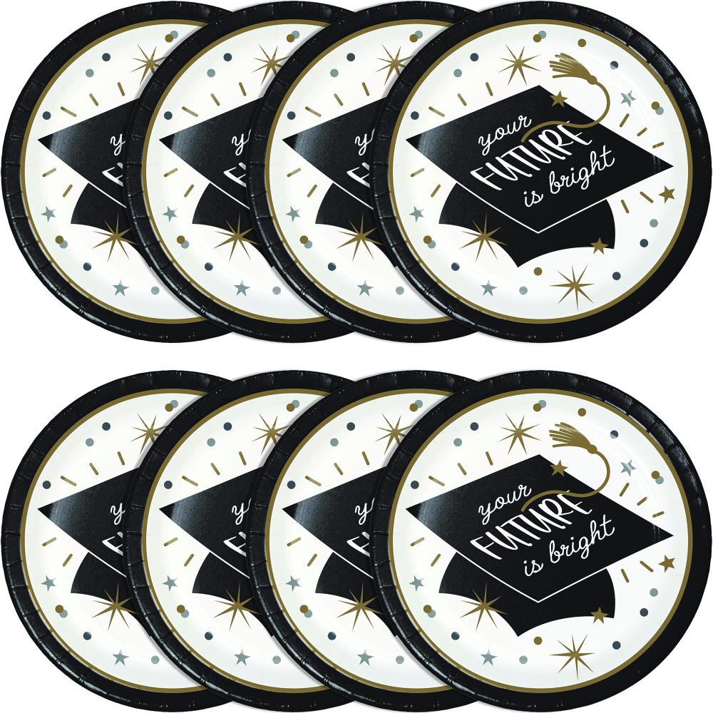 Glowing Grad 8.75 inch Paper Dinner Plate (8/Pkg)