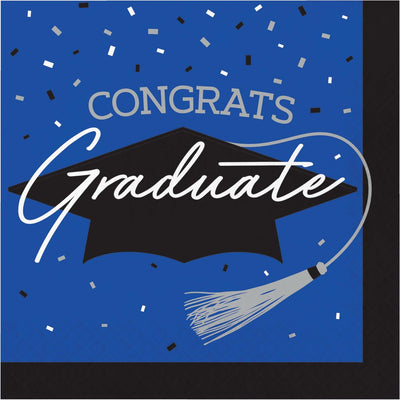Graduation-themed napkins, contains 36/Pkg, designed to impress.