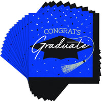 Graduation-themed napkins, contains 36/Pkg, designed to impress.