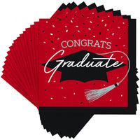 Graduation-themed napkins, contains 36/Pkg, designed to impress.