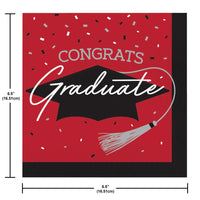 napkins designed for graduation celebrations, package of 36/Pkg.