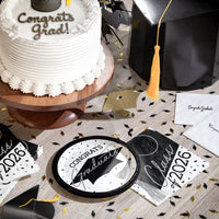 inch dessert plates designed for graduation celebrations, package of 18/Pkg.