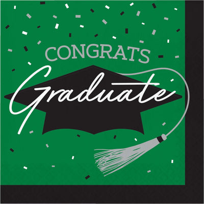 Stylish napkins for graduation parties, includes 36/Pkg, enhances any decor.