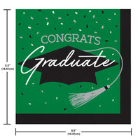 Stylish napkins for graduation parties, includes 36/Pkg, enhances any decor.