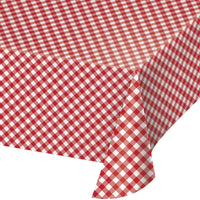 Classic Gingham Plastic Tablecover 54