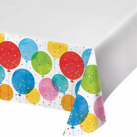 Confetti Balloons Paper Tablecover, 54