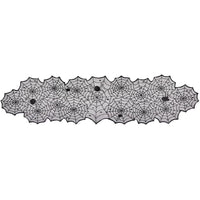 Halloween Black Lace Webs Table Runner (1/Pkg)