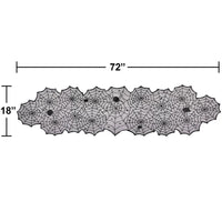 Halloween Black Lace Webs Table Runner (1/Pkg)