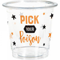 Halloween 2 oz Plastic Shot Glass (8/Pkg)