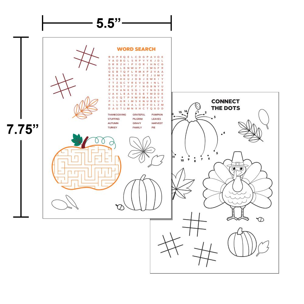 Thanksgiving Activity Sheet (25/Pkg)