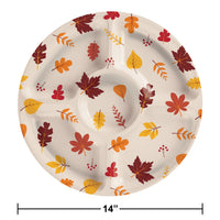 Thanksgiving Decor Fall Plastic Tray