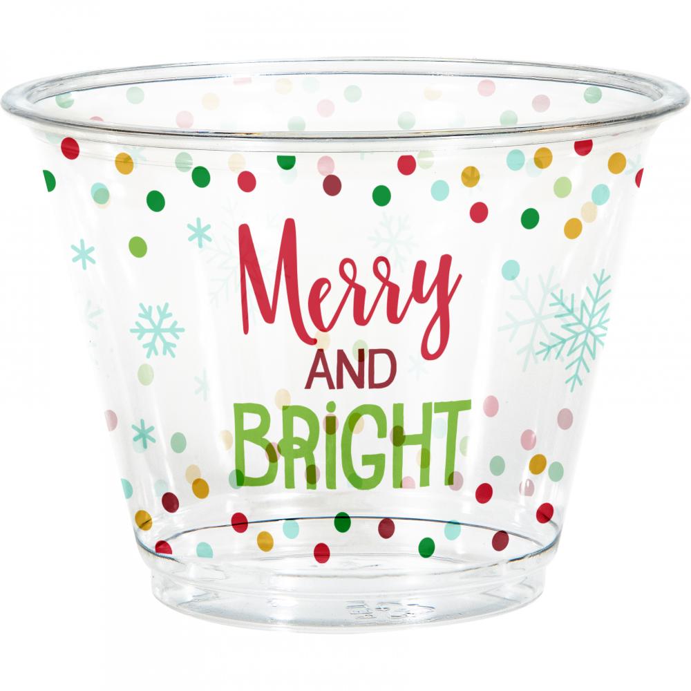 Christmas Plastic 9 oz. Tumbler (8/Pkg)