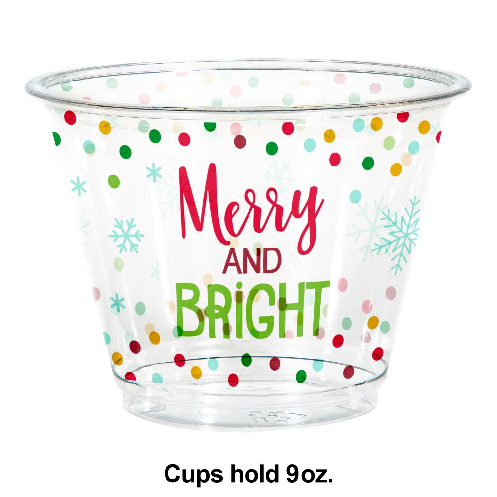 Christmas Plastic 9 oz. Tumbler (8/Pkg)