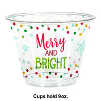 Christmas Plastic 9 oz. Tumbler (8/Pkg)