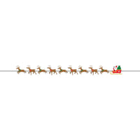 Santa Sleigh Party Banner