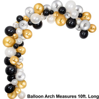 New Year's Balloon Garland Kit 10ft  (77/Pkg)