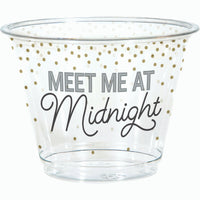 New Years Decor Plastic Cups 9 oz