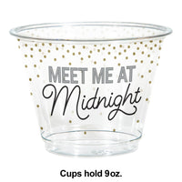 New Years Decor Plastic Cups 9 oz (8/Pkg)