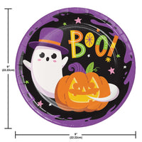 Glowing Ghouls 8.75 inch Paper Dinner Plate (8/Pkg)