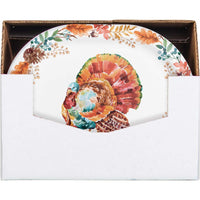 Tasteful Turkey 12 inch Paper Oval Platter (8/Pkg)