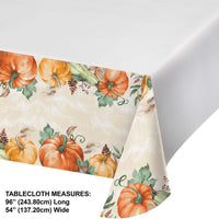 Harvest Delight Paper Tablecover, 54