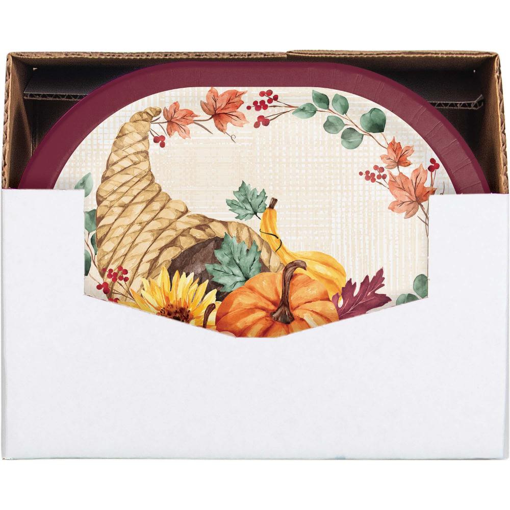 Fall Feast 12 inch Paper Oval Platter (8/Pkg)