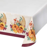 Fall Feast Paper Tablecover, 54