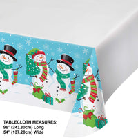 Frosty Friends Paper Tablecover, 54